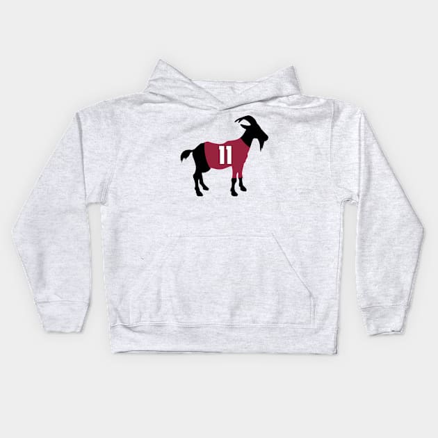 Larry Fitzgerald GOAT Kids Hoodie by slawisa